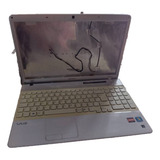 Carcaça Completa Notebook Sony Vaio Pcg61611x leia