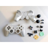 Carcaça Controle Ps2 Prata Série H 100 Original Botões
