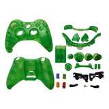 Carcaça De Controle X360 Verde Translúcido
