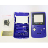 Carcaça Gbc Roxo botões Parafusos Compatível Game Boy Color