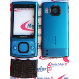 Carcaça Nokia 6700 Azul Metal Completa C Teclado