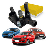 Carcaça Válvula Termostática Ford New Fiesta Ecosport Sigma