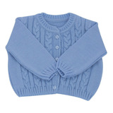 Cardigan De Lã Para Bebê Blusa C botão De Trico Infantil
