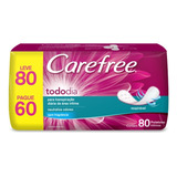 Carefree Protetor Diário Tododia Sem Perfume Lv 80 Pg 60