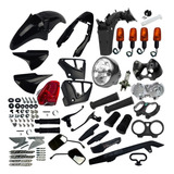 Carenagem Completa Cg 150 Titan 2004 A 2008 Preta Wester