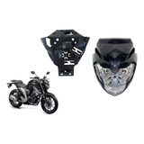 Carenagem Do Farol Aranha Yamaha Fz25 Preta 250 2018
