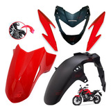 Carenagem Farol Paralama A E B Cb 300f Twister Vermelho 2023