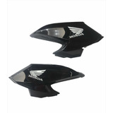 Carenagem Par De Aba Do Tanque Fan 160 2022 Preto 
