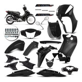 Carenagens Honda Biz 125 Es Preto 2013 Adesivo Parafuso Nf