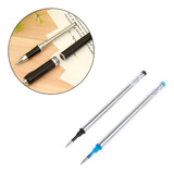 Carga Caneta Rollerball 11 2cm Ponta 0 7mm Gel Blue black