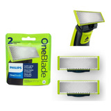 Carga Lamina De Barbear Refil Philips One Blade 2 Unidades