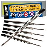 Carga P Caneta Esferográfica Gel Padrão Internacional Preta M 6un