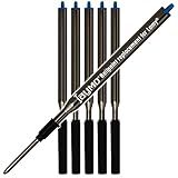 Carga P Caneta Esferográfica Padrão Lamy M16 Azul M Genérica 06 Unidades 