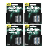 Carga Para Aparelho De Barbear 8 Unidades Gillette Mach 3
