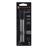 Carga Roller Ball Gel Cross Refil Selectip Preta M C 2 Uni
