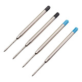 Cargas Metal Refil Canetas Similar Parker Crown 6 Unidades