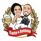 Caricatura Casamento Dia Dos