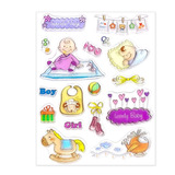 Carimbo De Silicone Clear Stamp Bebê Lovely Baby
