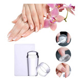 Carimbo De Unha Francesinha Silicone Placa Desenho