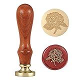 Carimbo De Vedação De Cera Yoption Vintage Flora Retro Série Botânica Selo De Cera ótimo Para Enfeites De Convite De Casamento Cartões Envelopes Embalagens De Vinho Flower 1
