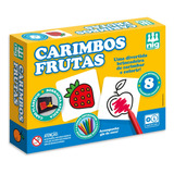 Carimbo Frutas Brinquedo Educativo 8 Peças Nig Brinquedos