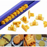 Carimbo Mini Marcador Letra Pasta Americana Biscoito