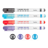 Carimbo Roller Tilibra Lunix Kit Com 4 Cores Cor Da Tinta