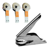 Carimbo Solarium Chancela Retangular 3 Moedas