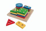 Carlu Brinquedos Prancha De Seleção Pequena Jogo Educativo 3 Anos 16 Peças Multicolorido 1078