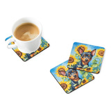 Carolines Treasures Miniatura Pinscher Em Girassóis Conjunto