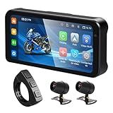 Carplay Motocicleta Navegador GPS Para Moto Com Tela HD De 6 25 Polegadas Compatível Com Carplay Android Auto à Prova D Água IPX7 Suporte A WiFi E Cartão TF