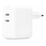 Carregador 35w Duplo Usb c Fonte Para Macbook iPhone iPad