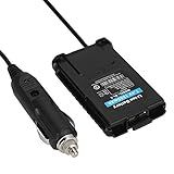 Carregador Baofeng Uv5R 12V Bateria Baofeng Ext Power Em Branco Conectores De Fio De Alto Falante Adaptador De Carregador De Carro 12V Para Eliminador De Bateria De Carro