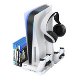 Carregador Base Suporte Vertical Ps5 Playstation Cooler Led