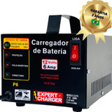 Carregador Bateria 12v Com Plugs De