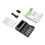 Carregador Bateria 9v Pilha 18650 Aaa Htrc