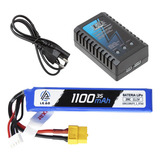 Carregador Bateria Lipo Airsoft 1100mah 3s 11 1v 20c Xt60