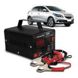 Carregador Bateria Portátil Para Carro Shutt Bivolt 12v 10a 120w Com Voltímetro Digital