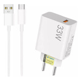 Carregador Cabo Fonte Para Xiaomi Turbo Qc 4 0 33w Usb c