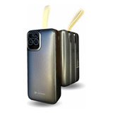 Carregador Carga Rápida Power Bank 30 000mah Turbo Portátil Cor Preto