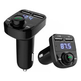 Carregador Carro X8 Bluetooth Veicular Fm Mp3 Rádio Viva voz