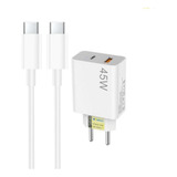 Carregador Celular Turbo Power 45w Usb A Usb c Com Tipo C