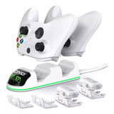 Carregador Controle Xbox One Series S x 2 Baterias 800mah
