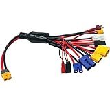 Carregador De Bateria RC Lipo Conector Divisor Fio 10 Em 1 Polvo Converte Cabo Para Plugue XT60H Para TRX T Plug Tamiya Futaba JST XT90 XT60 XT30 EC3 EC5