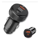 Carregador De Carro Turbo 60w Com Exibição De Led Usb c Nf e