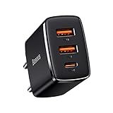 Carregador De Parede Baseus Compact Quick Charger 2U C 30W Preto