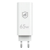 Carregador De Parede Turbo Rápido Tank Power 4 0 65w Com Duas Saídas Usb c Para Macbook Notebook E Celular Gshield Branco