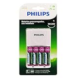 Carregador De Pilhas Philips Com 4