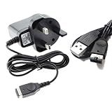 Carregador De Viagem GBASP NDS Adaptador CA UK HK Plug Com Cabo De Carregamento USB- Para Console Portátil Nintendo DS IDS Gameboy Advance GBA SP- GB Edition 100-240V - Cabo USB De 1-2 M