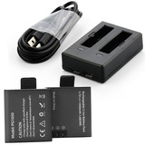 Carregador Duplo Eken 02 Baterias 1050mah Sjcam H9r Sj4000